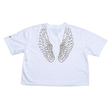 Angel Wings V-Neck Boxy Tee