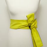 Evelyn Wraparound Belt- Neon Yellow