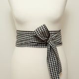 Evelyn Wrapround Belt-Gingham