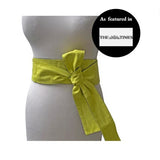 Evelyn Wraparound Belt- Neon Yellow